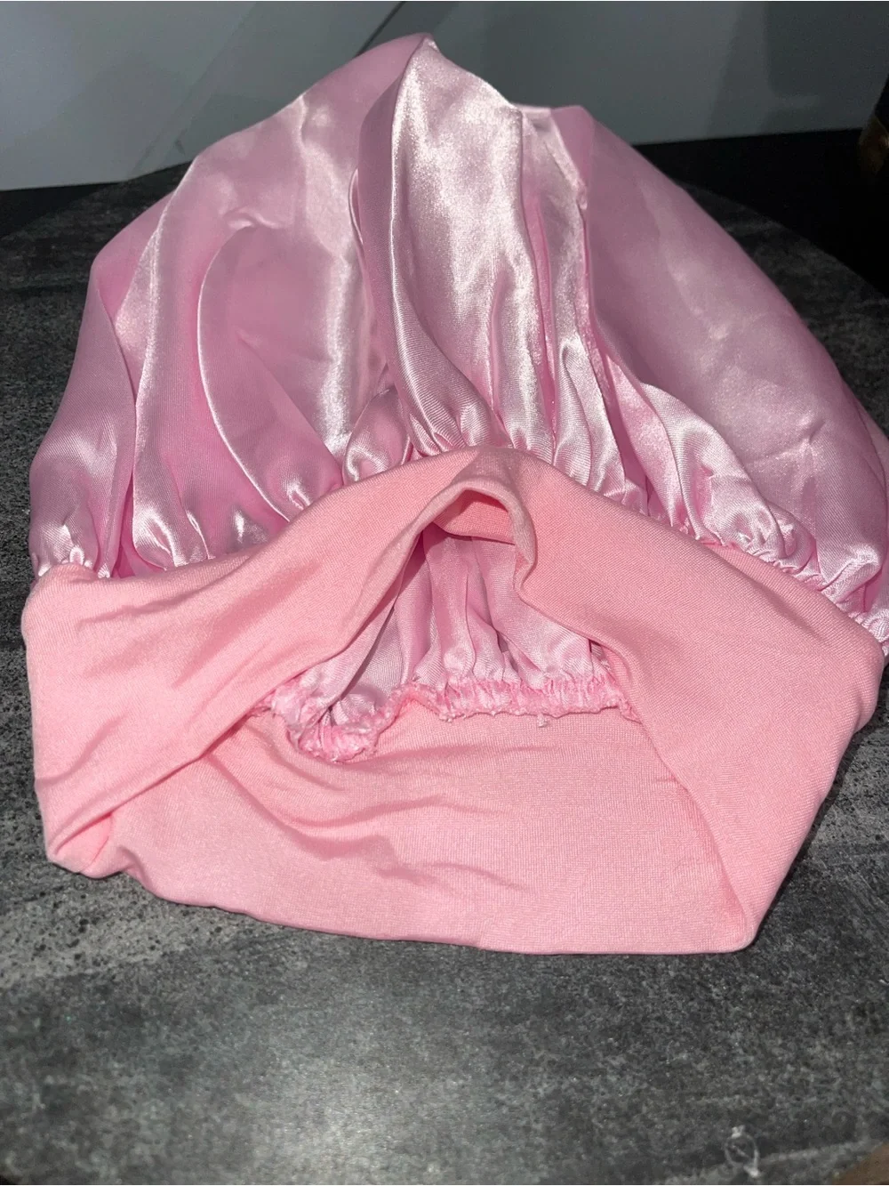 Pink Satin Sleep Bonnet - Gentle Hair Protection